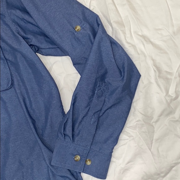 Magellan Sportswear Men XL Blue Button Down shirt - Picture 4 of 7